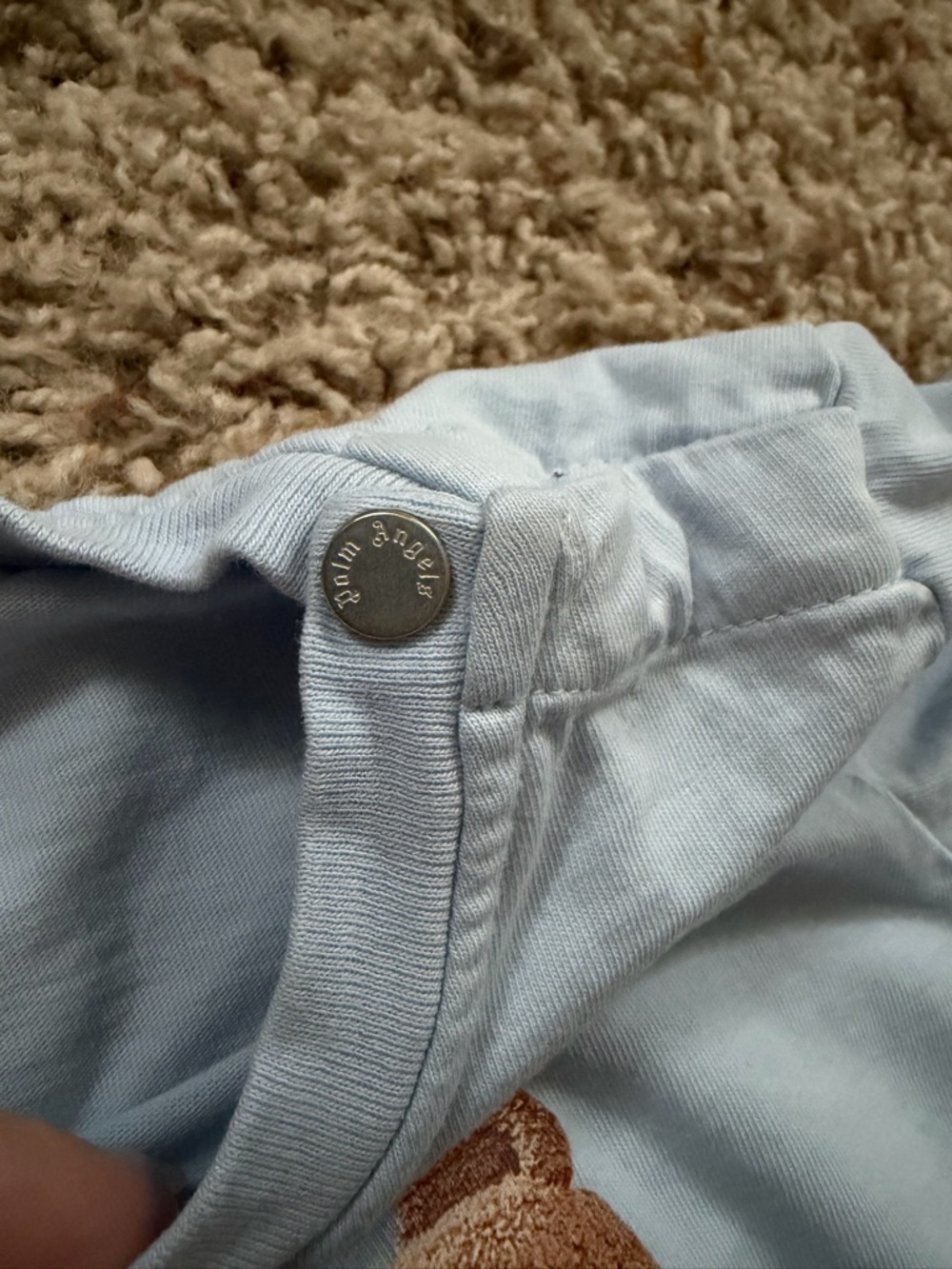 PALM ANGELS BEAR T-SHIRT LIGHT BLUE size 3T - Picture 6 of 7